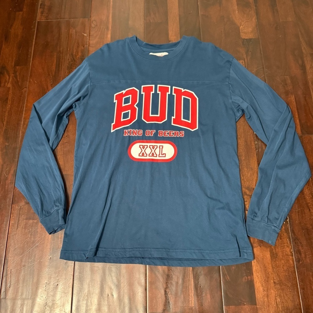 Pacsun X Budweiser Long Sleeve Shirt Men’s Size Medium king of beer